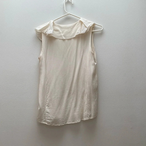 JOE FRESH - Ruffle Collar Silk Blouse - Picture 6 of 6